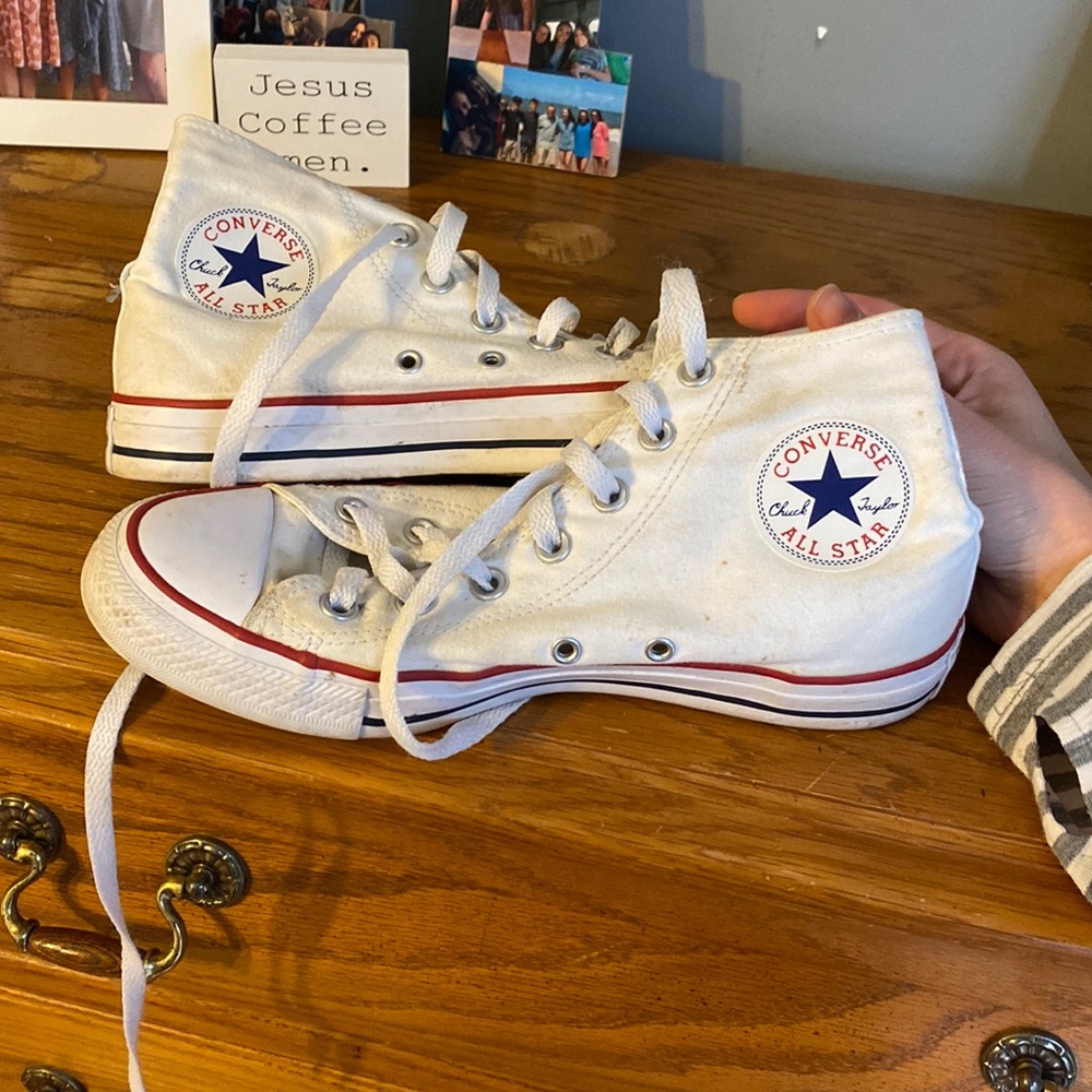 White High Top Converse
